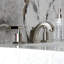 Robinet de salle de bain espacé à deux poignées à fixation sur comptoir à 3 trous avec bonde escamotable Kingston Brass Kingston-118156077