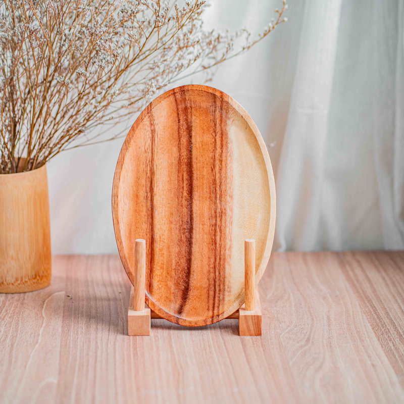 Oval Acacia Wood Plate