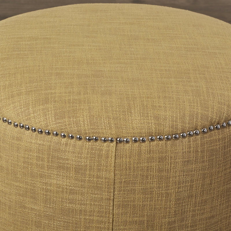 Jaymeir Upholstered Ottoman, Gold