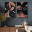 Ensemble de 2 reproductions d'art abstrait sur toile à motif floral abstrait-115209737-115209739-115209738