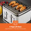 GEEPAS Arcus 4 Slice Toaster | 7 Browning Levels Eject Defrost Reheat Function | For Thin Small Bread Slice Removable Crumb Tray High Lift Lever | Space-Saving Design | 2 Yr Warranty 1860W-116984828