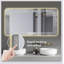 Miroir de salle de bain 28 * 60 po à DEL, résistant à la corrosion, trois couleurs à intensité variable, miroir rétroéclairé avec fonction de désembuage à une touche