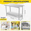 Stainless Steel Prep Table, 48*24 Inches Kitchen Work Tables with Wheels, NSF Commercial Worktable for Restaurant and Home
