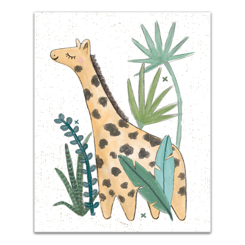 Art sur toile sauvage giraffe Bolton, H 20 po x l 16 po x P 1,25 po
