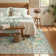 Washable Floral Area Rugs Boho Large Rugs Non-Slip for Bedroom Soft Rubber Backed Carpet