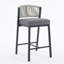 Tabourets de bar à hauteur de comptoir en aluminium 28 po avec repose-pieds-2107210600