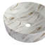 Ceramic Round Above Counter Bathroom Sink Art Basin, White Background With Grey Patterns-125222464
