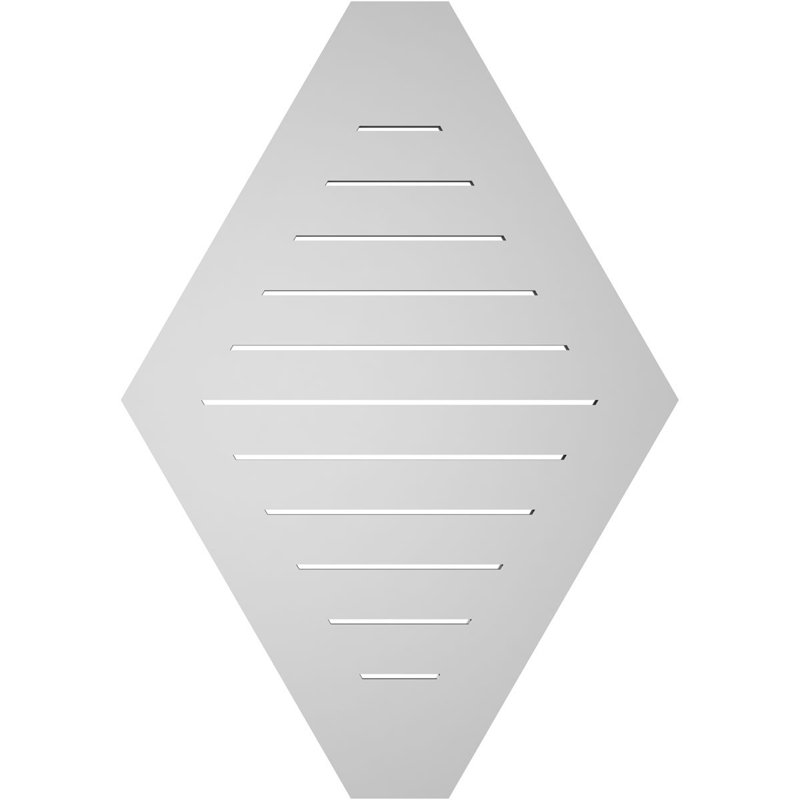 Évent horizontal fonctionnel à pignon en uréthane à surface horizontale Signature, H 40 po x l 28 po x P 1 po