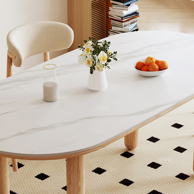 ash wood oval dining table, 29.52"H x 70.86"L x 31.49"W
