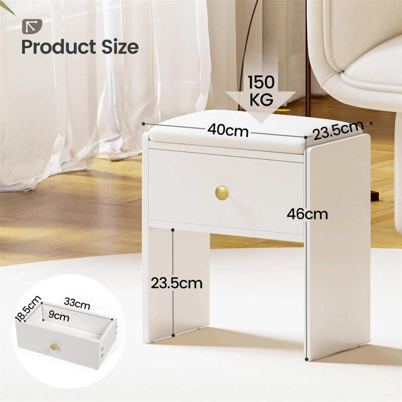 Manufactured Wood Accent Stool, Yes