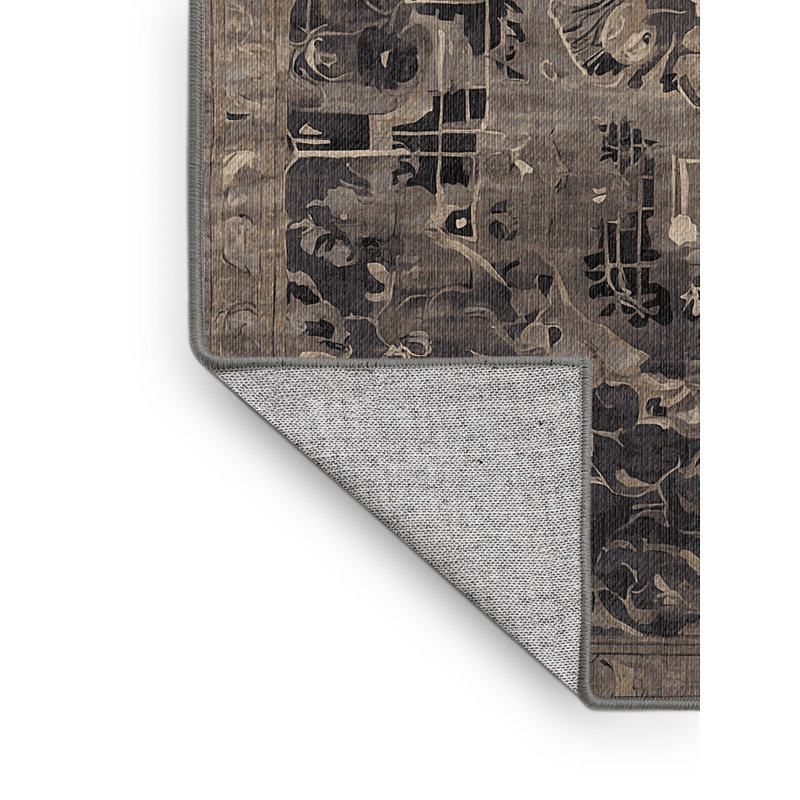 Tapis gris lavable à la machine