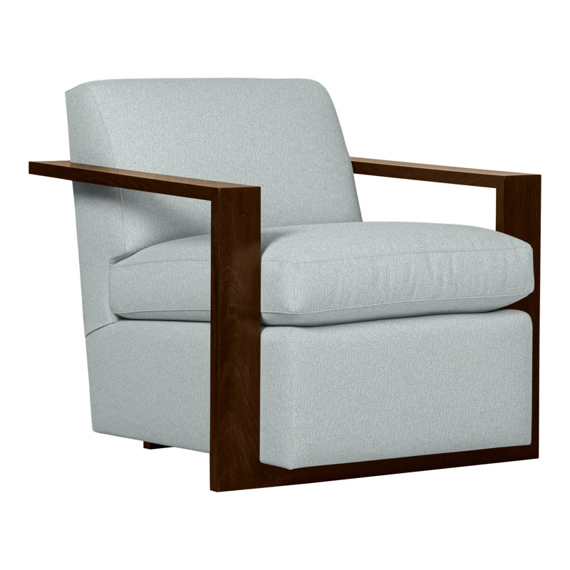 Thom Filicia Home 32" Wide Upholstered Armchair, Wrenn, Ian Haze