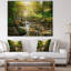 «Mountain Stream in Forest», reproduction de photo sur toile-802859878-802859886