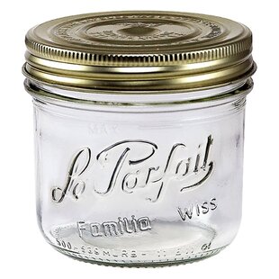 Vintage LE PARFAIT Super French Wide Mouth & USA Quick Seal Glass Jar  Pair (2)