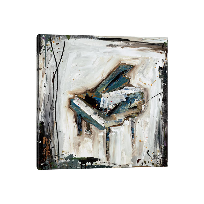 Imprint Piano by Kelsey Hochstatter - Wrapped Canvas Painting, 45.72 cm H x 45.72 cm W