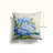 Laural Home Papillon Hydrangea Blue Outdoor Decorative Pillow