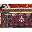 Tapis rouge en laine unique de 8 pi 3 po x 10 pi 10 po Tulissa
