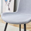 Chaise de salle à manger rembourrée en lin avec dossier rembourré et siège intégré-712404498-712404497