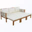 Canapé de patio convertible en bois avec coussin-153997218