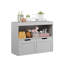 Organisateur de livres, armoire de rangement pour jouets, gris