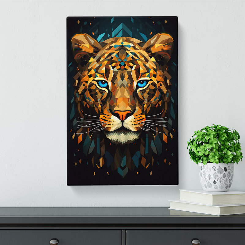 Leopard Geometric No.2 - Print, 60cm H x 40cm W x 3cm D