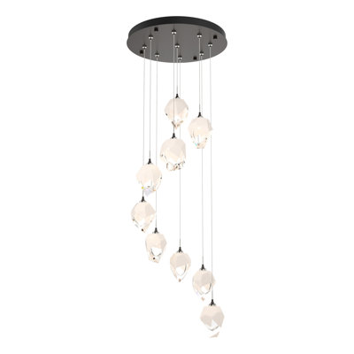 Luminaire suspendu géométrique à 9 lumières Chrysalis