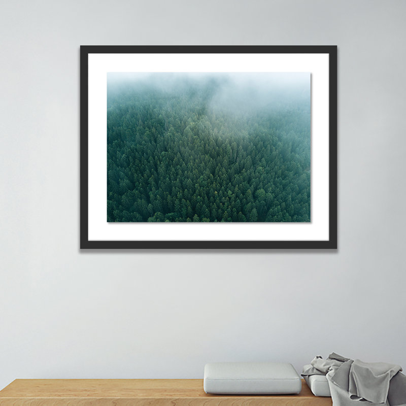 Fog Print by Michael Schauer, Black, 19" H x 24" W x 1.5" D