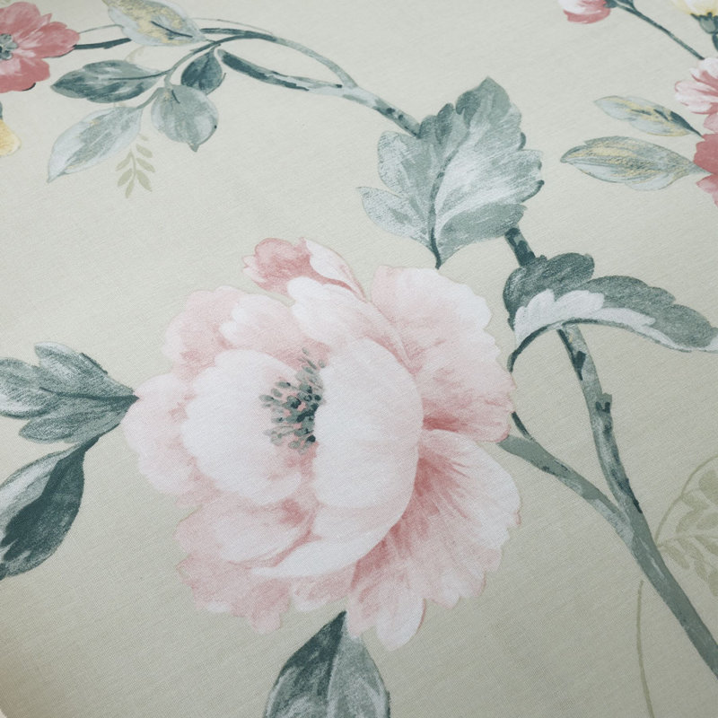 Floral Trail Eyelet Room Darkening Curtains