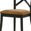 2 chaises d'appoint, brun et noir, confort exceptionnel avec rembourrage beige chic, design de salle à manger moderne et dossier confortable, pièce contemporaine
