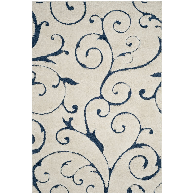Rodrigue Damask Hand Woven Area Rug