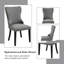 Ensemble de 2 chaises d'appoint Grey Boucle