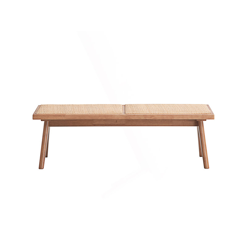 Banc en rotin sans dossier