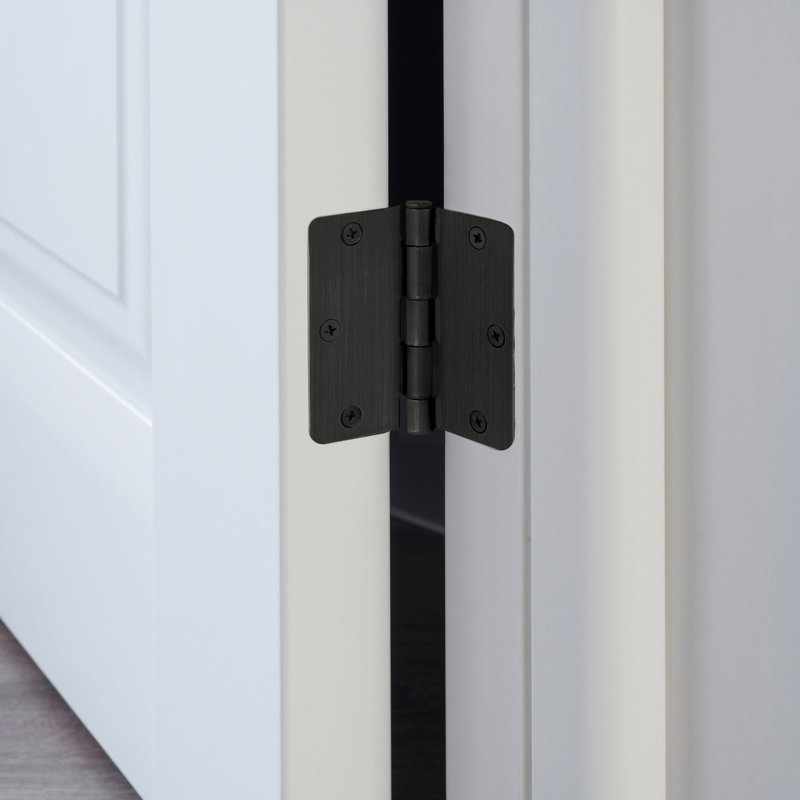 Charnières de porte H 3,5 po x l 3,5 po, Bronze huilé