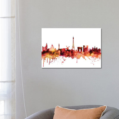 Paris, France Skyline by Michael Tompsett - Wrapped Canvas Gallery-Wrapped Canvas Giclée