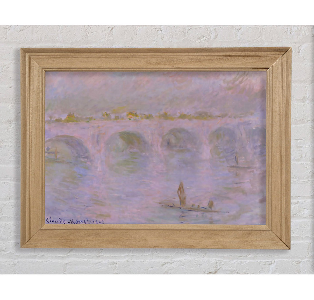 Monet Waterloo Bridge in London - Einzelner Bilderrahmen Kunstdrucke