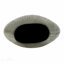 Élégant vase ovale ciselé en aluminium de 9,5 x 5,5 x 12 pouces, parfait pour les décors modernes et les arrangements floraux