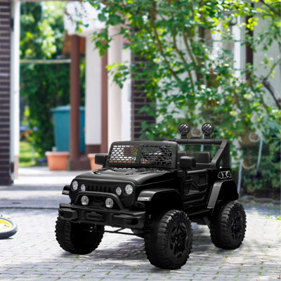 12V Kids Ride On Truck With Parent Remote Control, Electric Battery Powered Toy Car With Spring Suspension, Adjustable Speed, LED Lights And Horn