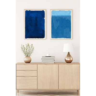 Élégantes peintures décoratives en panneau de fibres à densité moyenne (2 pièces), 7,9 po x 11,8 po chacune | 100% panneau de fibres à densité moyenne avec une épaisseur de 0,12 pouce, cadre en bois massif à 100% avec une épaisseur de 1,0 pouce | Décoration murale élégante pour le salon, la chambre à coucher et le bureau