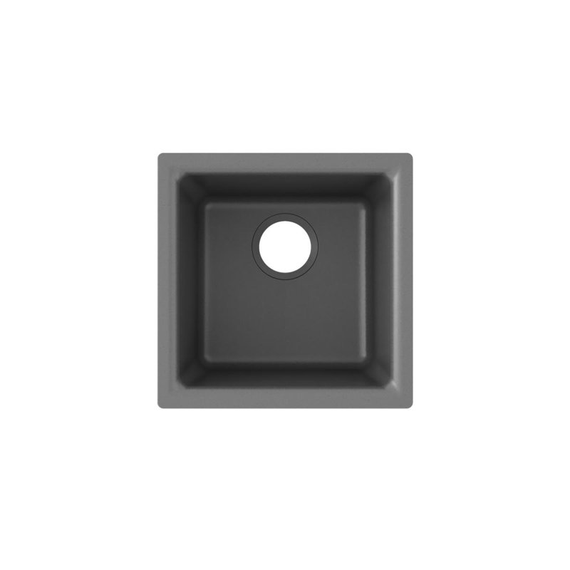 16" x 16" Double Basin Undermount Kitchen Sink with Accessories, Graphite
