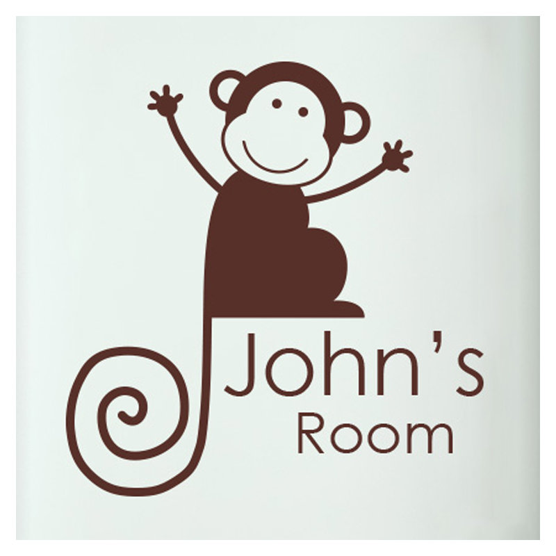 Animals Wall Decal, Brown