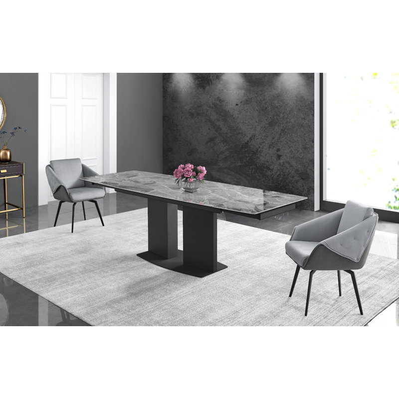 Fauteuil Scally Jess, Gris, Noir