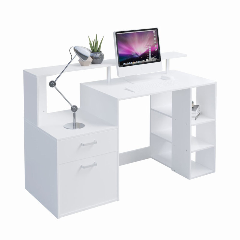 Errold Computer Desk, White