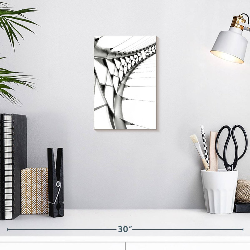 Lilie Geometric Abstract Bridge, 12" H x 8" W