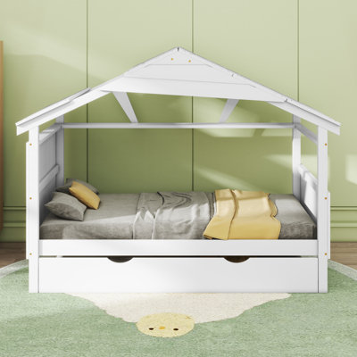 Lit gigogne en bois avec rangement Jaylyn