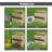 Wooden Stackable Shipping Crate With Slatted Heavy Duty Structure, Easy To Storage & Transport Any Items, Set Of 5, 36 X 34 X 32, Beige