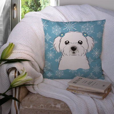  Coussin 14 "Snowflake Maltese