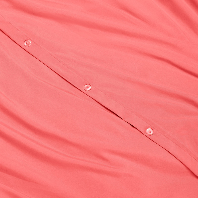 Polyester Duvet Cover, Coral Pink, Full/Double Duvet Cover + 2 Shams
