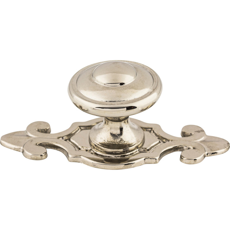 Canterbury 1 1/4" Diameter Round Knob, Polished Nickel