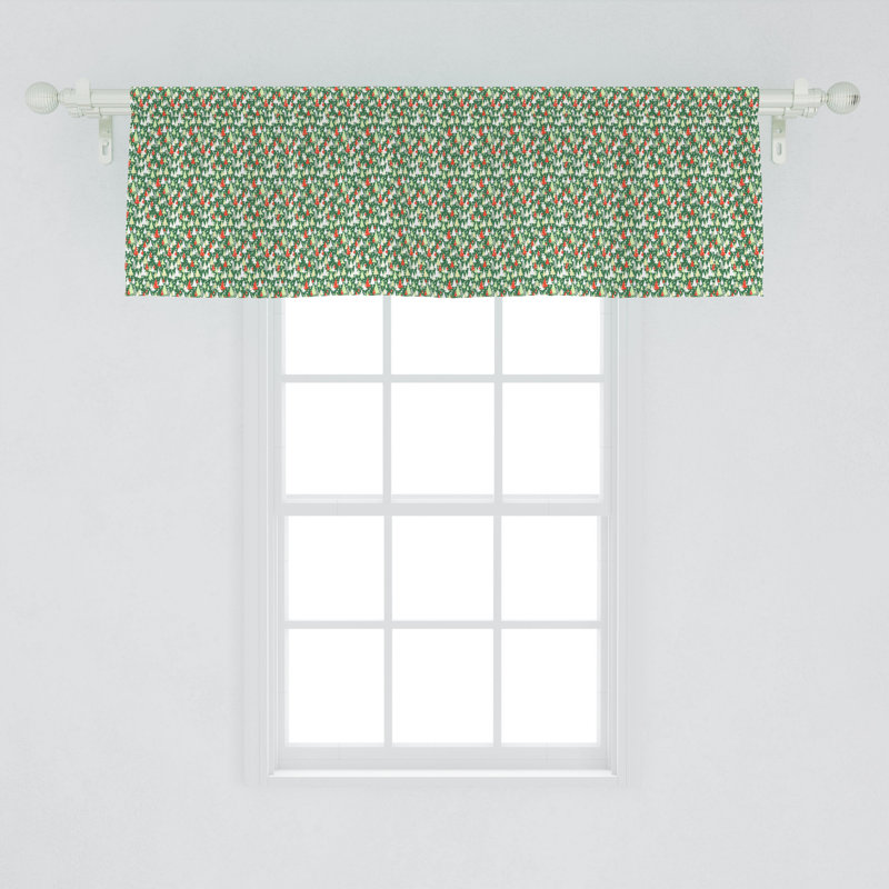Floral Tailored Window Valance