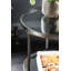 Catrine Metal Side Table with Bevelled Mirror Shelf